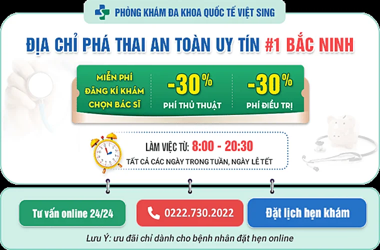 Tìm hiểu về chương trình hỗ trợ chi phí phá thai tại phòng khám Đa khoa Việt Sing