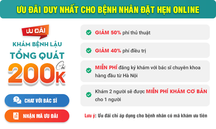 ưu đãi gói khám sùi mào gà